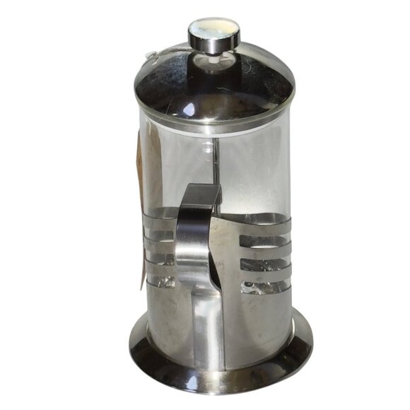 Brandani Italian Style Stainless Steel & Glass French Press Coffee Maker - Picture 4 of 11